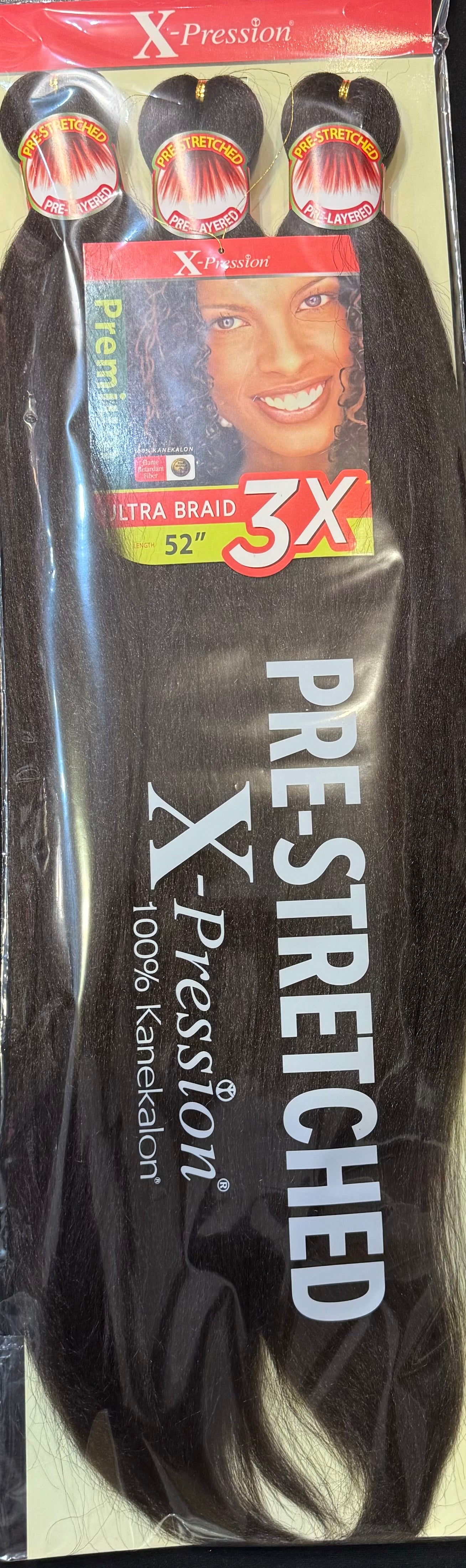 3 pk X- pression braiding hair