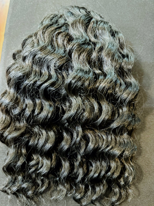 8” Deep Wave draw String ponytail