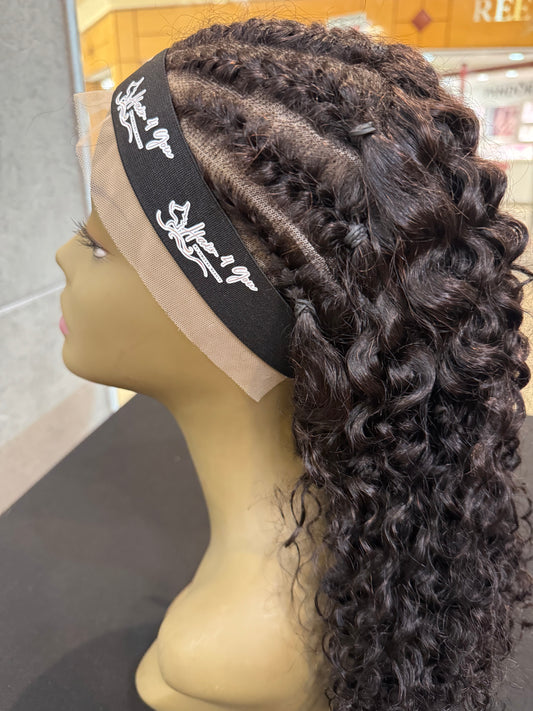 Luxe human hair braided wigs