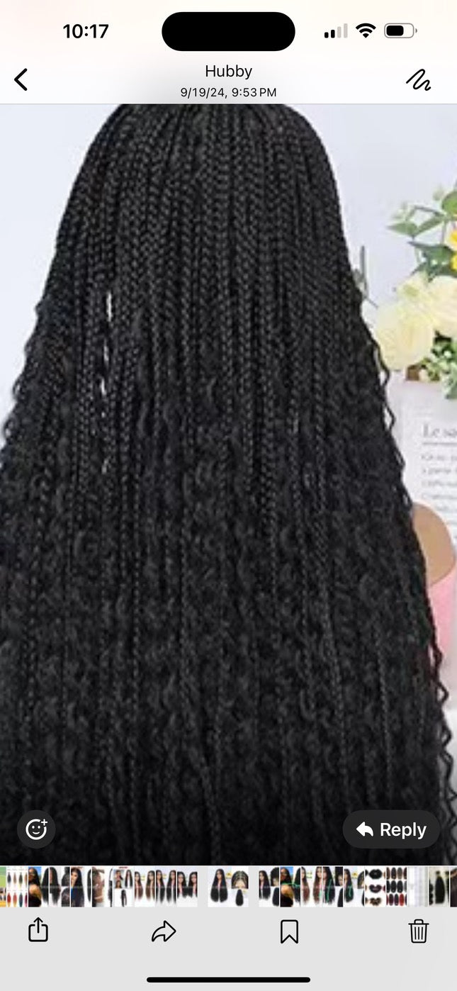 Luxe synthetic braided wig