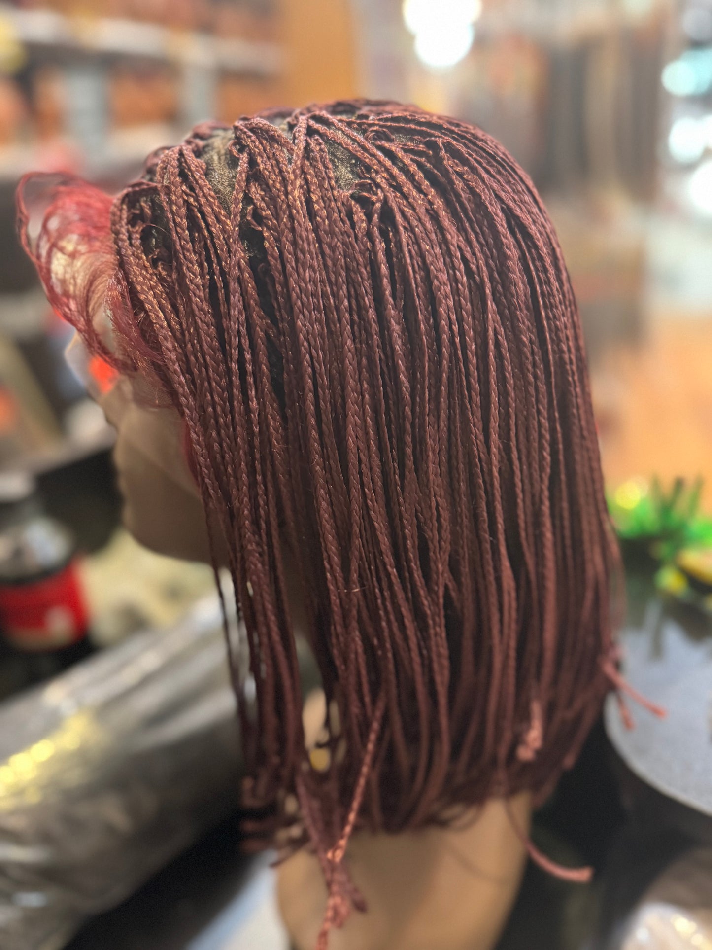 Luxe 12” Short Kinky Twist Braided Wig