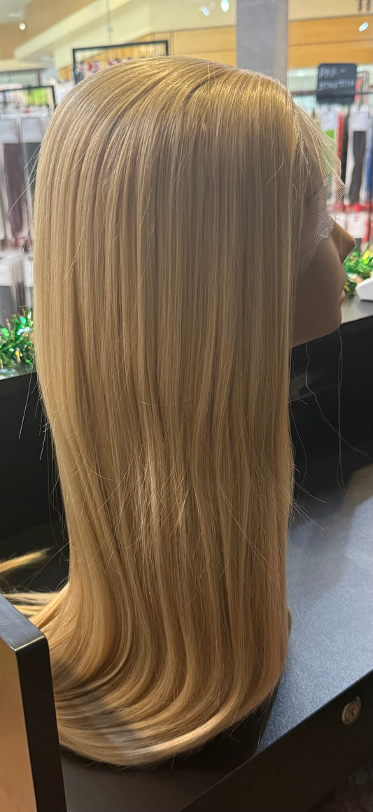 26 Inch, Honey Blonde Straight Lace Front Wig for Women, 150% Density