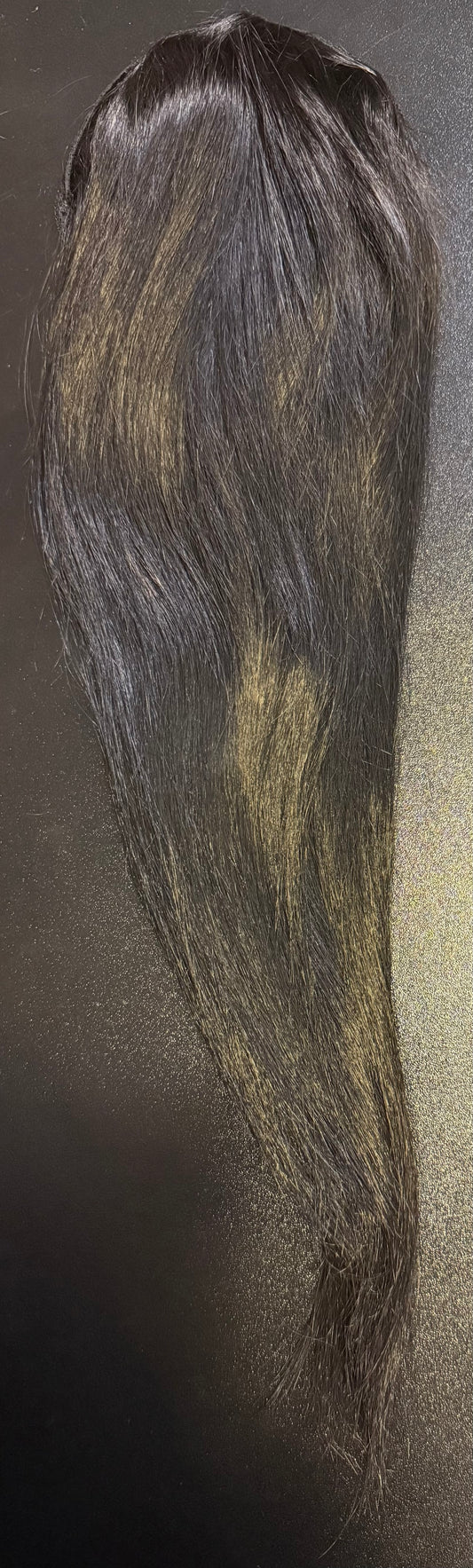 Luxe 18” Straight Draw String Human Ponytail (1B)