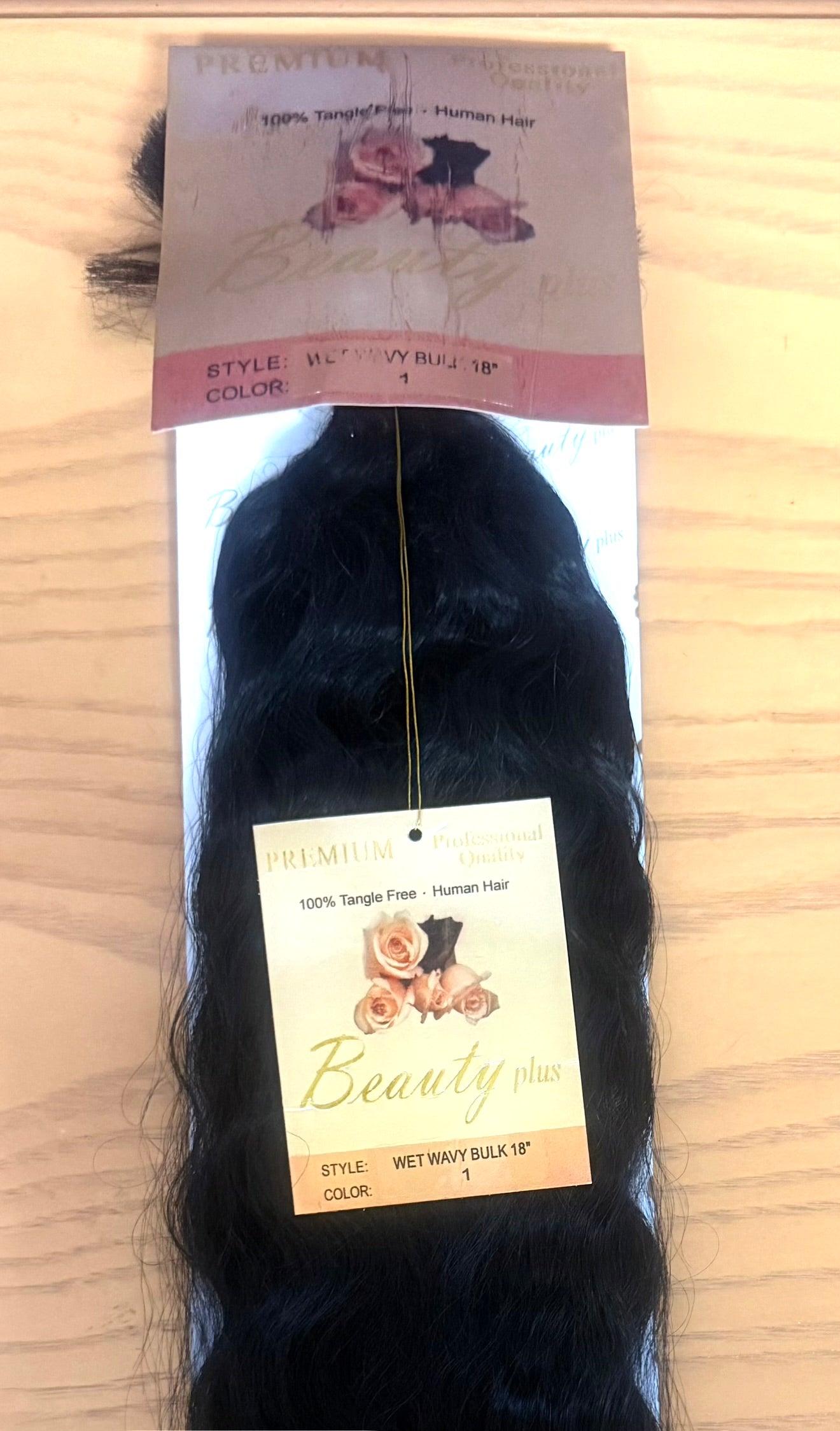 Beauty Plus 18” Wet and Wavy Human Braiding Hair