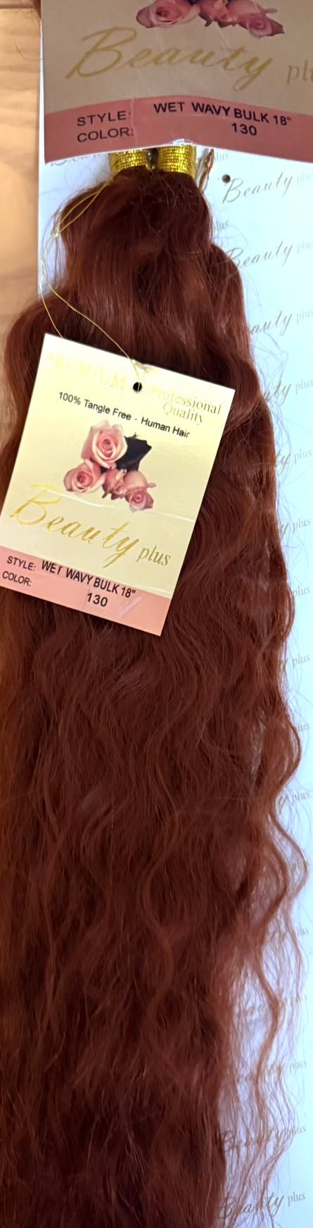 Beauty Plus 18” Wet and Wavy Human Braiding Hair